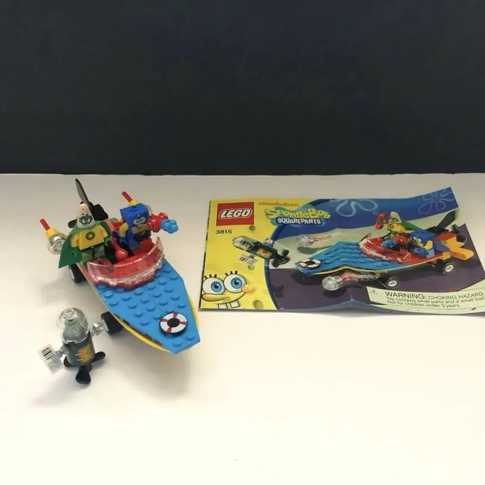 Lego 3815 SpongeBob Complete Heroic Heroes of the Deep Building Toy Set + Manual
